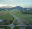 Looking west approaching Chilliwack Airport