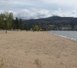 Sandy beach of Skaha Lake bordering the south end of the city