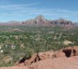 Overlooking West Sedona from the top the airport Vortex viewpoint