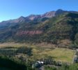 Looking down on the western edge of Telluride from the gondola