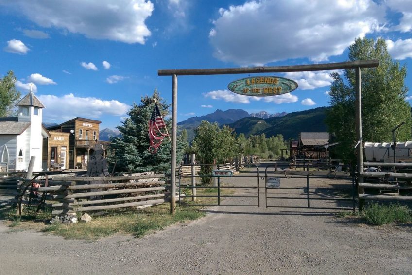 Legends of the West cowboy history reenactment site at Hags Ranch in Ouray Colorado