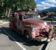 Antique fire truck in Ridgway Colorado