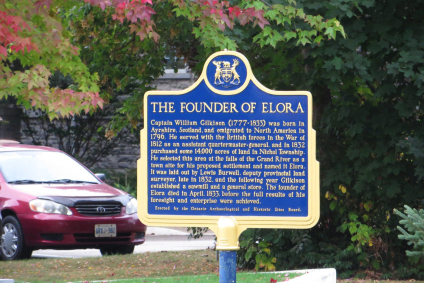 Elora historic signpost | Credit: Ken Lund CC BY-SA 2.0 Flickr